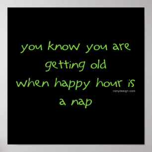 Poster Obtenir un vieil Humour