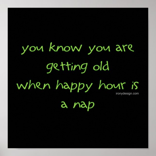 Poster Obtenir un vieil Humour (Devant)