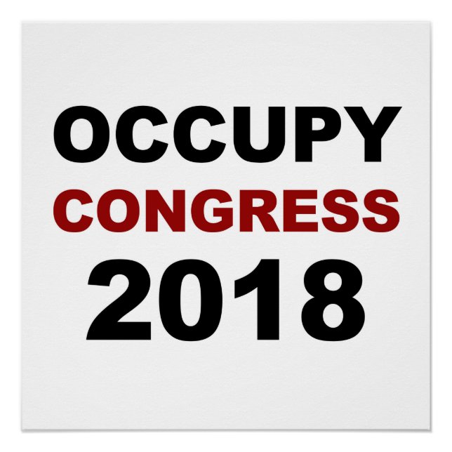 Poster Occupy Congress 2018 (Devant)