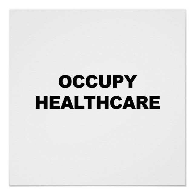 Poster Occupy Healthcare (Devant)