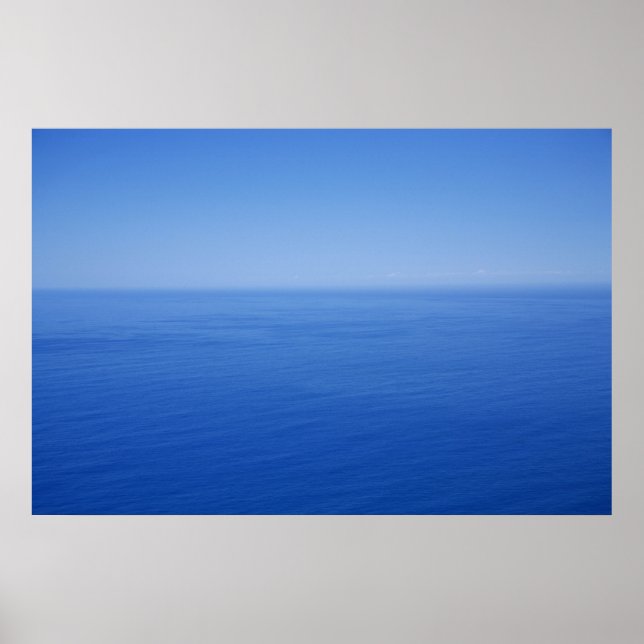 Poster Océan bleu (Devant)