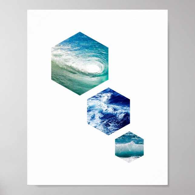 Poster Ocean Hex (Devant)