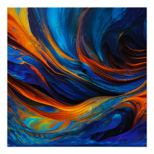 Poster Ocean Lava "Astralswirl"
