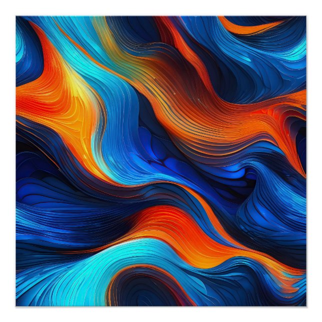 Poster Ocean Lava "Oceanforge" (Devant)