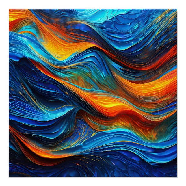 Poster Océan Lava "Pyroquatique" (Devant)