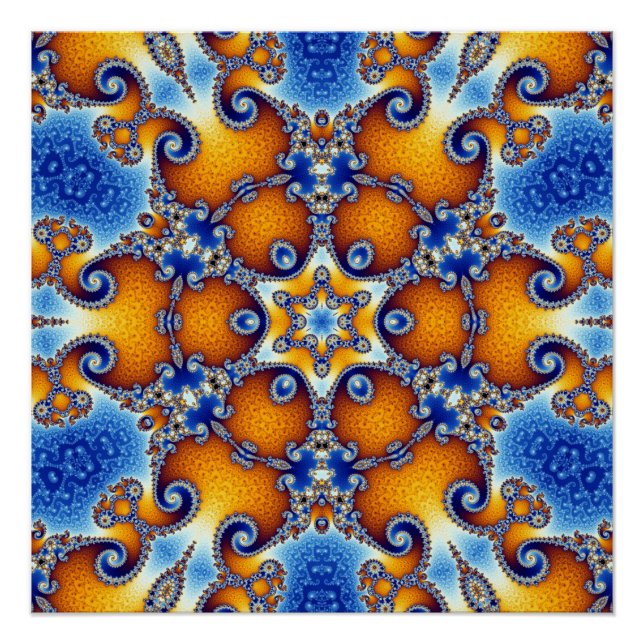 Poster Ocean Life Mandala (Devant)