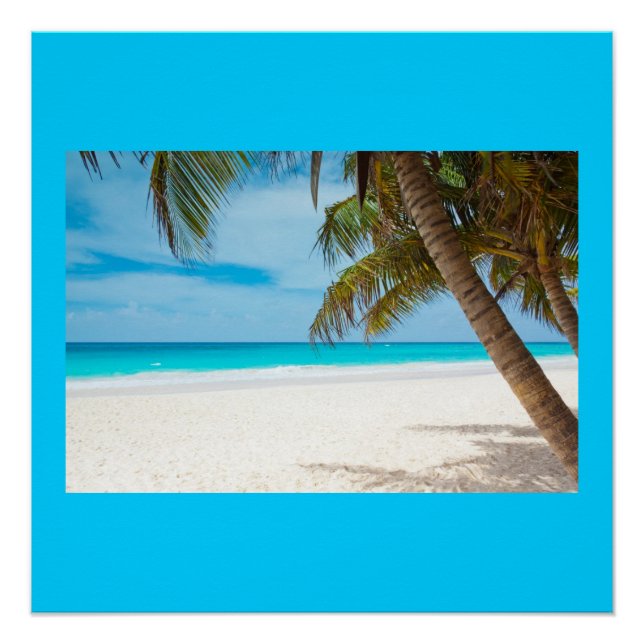 Poster Ocean Sea Beach Palm Sand Nom de la nature Personn (Devant)