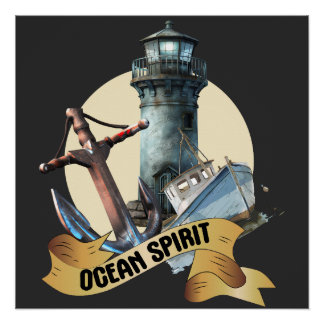 Poster Ocean Spirit Nautical Adventure
