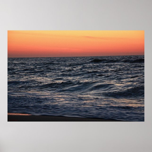 Poster Ocean Sunrise #4608 (Devant)