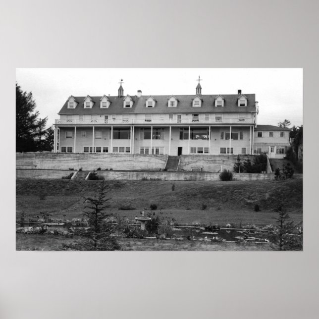 Poster Oceanlake, Oregon Vue de la maison Dorchester (Devant)