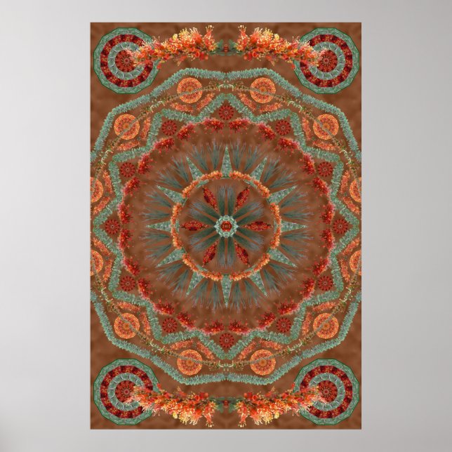 Poster Ocotillo Mandala 1 (Devant)