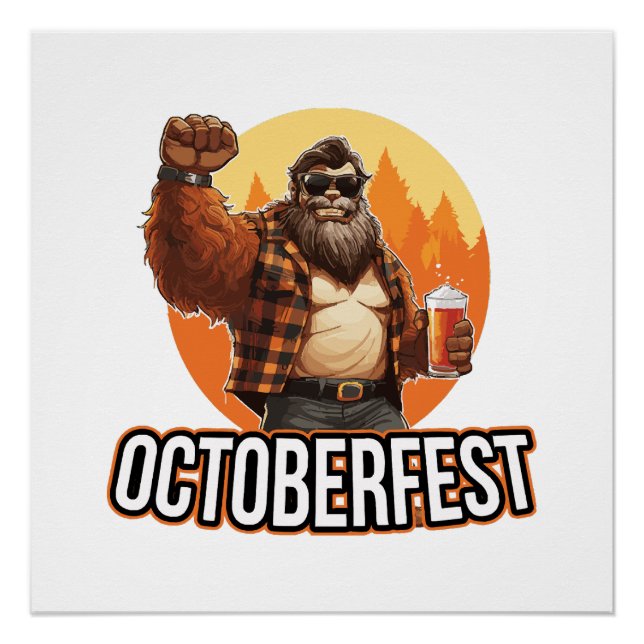 Poster Octoberfest Bigfoot  (Devant)