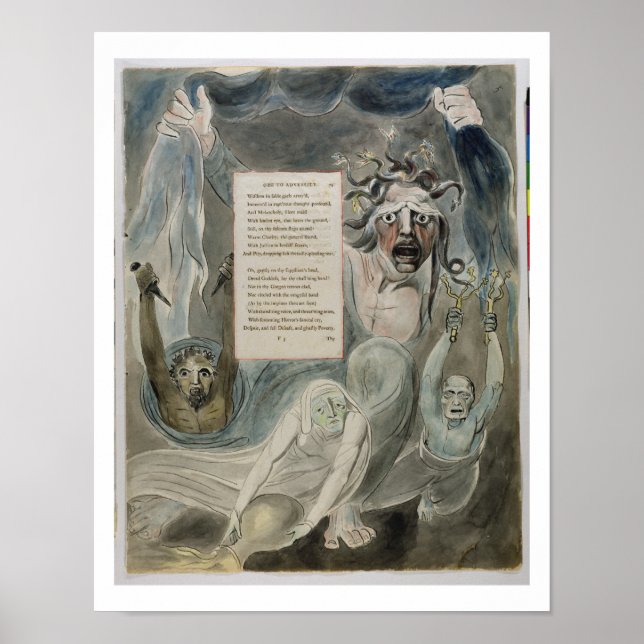 Poster Ode à l'adversité, de 'The Poems of Thomas Grey', (Devant)