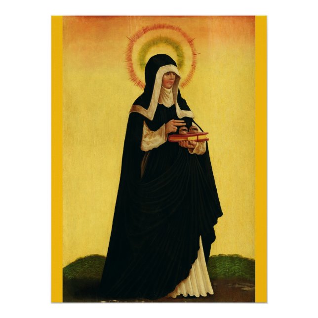 Poster Odile d'Alsace Abbesse de Hohenburg (Devant)