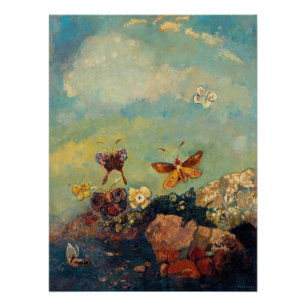 Poster Odilon Redon - Papillons