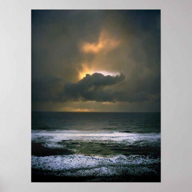 Poster Oeil au-dessus de la mer (Devant)