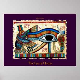 Poster OEIL D'HORUS Art Égyptien