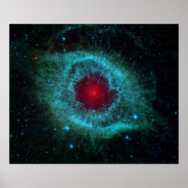 Poster Oeil poussiéreux d'Helix Nebula par le télescope S (Devant)