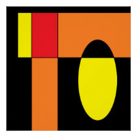 Oeuf Invader II - Ken Gage Art Abstrait