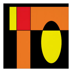 Poster Oeuf Invader II - Ken Gage Art Abstrait