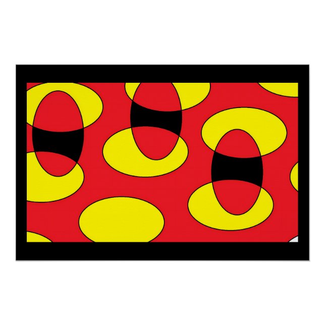 Poster Oeufs d'un démon - Ken Gage Art Abstrait (Devant)