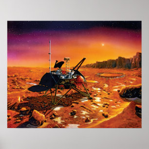 Poster OEuvre d'art Concept de la NASA Mars Polar Lander