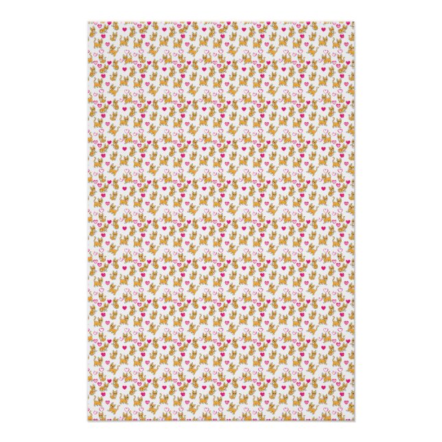 Poster Œuvre d'art de chat | Saint-Valentin de chat migno (Devant)