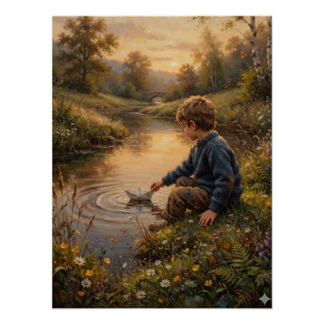 Poster Œuvre d'art murale d'aventure dans la nature pour  (Devant)