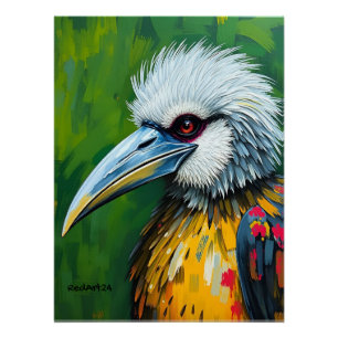 Poster Œuvre d'art murale de l'aigle des Philippines – Es