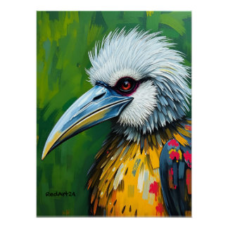 Poster Œuvre d'art murale de l'aigle des Philippines – Es