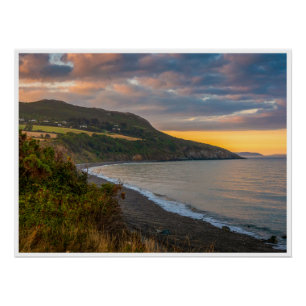 Poster Œuvre d'art murale du coucher de soleil de Greysto
