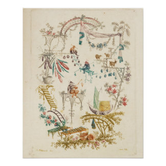 Poster Œuvre d'art vintage - Anne Allen Jean-Baptiste Pil