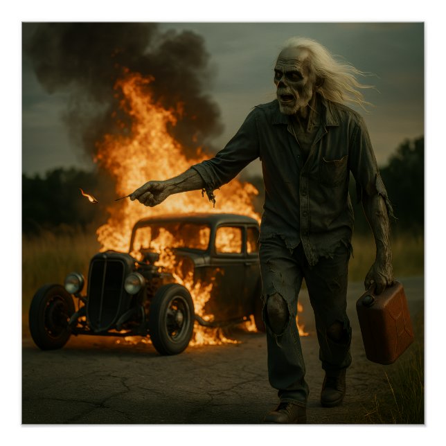 Poster Oeuvre de rodder Zombie (Devant)