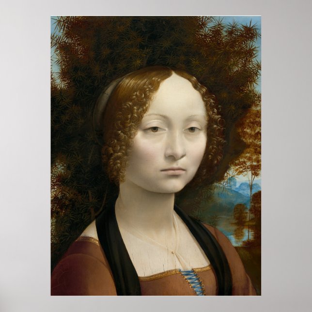 Poster of Leonardo da Vinci's, Ginevra de´ benci (Devant)
