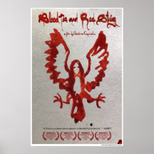 Poster officiel de thé de sang moyen et de cordes 