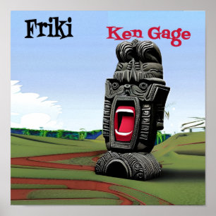 Poster officiel Ken Gage Friki Music Album