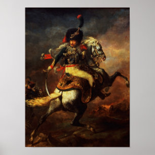 Poster Officier des Hussars, 1814