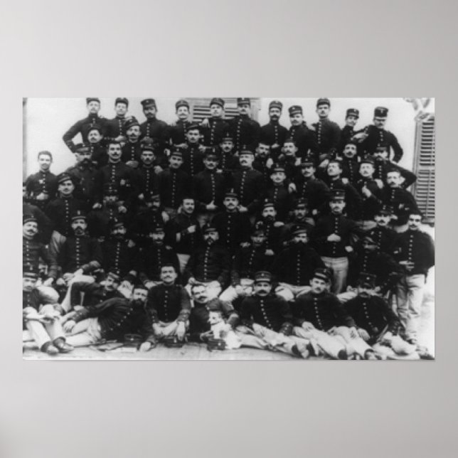 Poster Officiers d'infanterie grecs PhotographieGrèce (Devant)