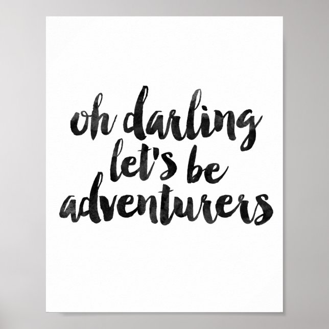 Poster Oh chérie Soyons aventuriers (Devant)