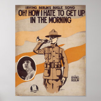 Poster Oh! Comment Je Déteste Me Lever Dans Le Morning So
