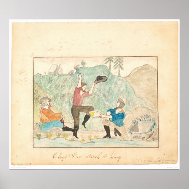 Poster Oh les gars, je l'ai frappé lourd (1603A) (Devant)