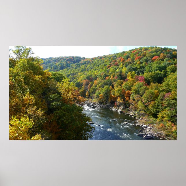 Poster Ohiopyle River à l'automne II Pennsylvanie Automne (Devant)