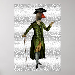 Poster Oie en Green Regency Manteau