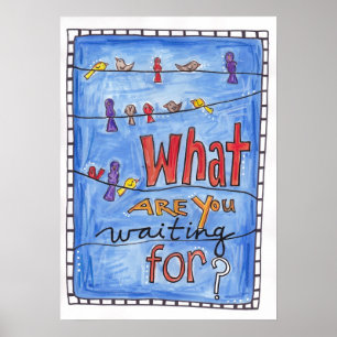 Poster Oiseaux en attente