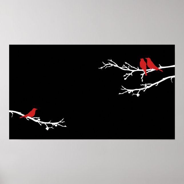 Poster oiseaux moisis (Devant)