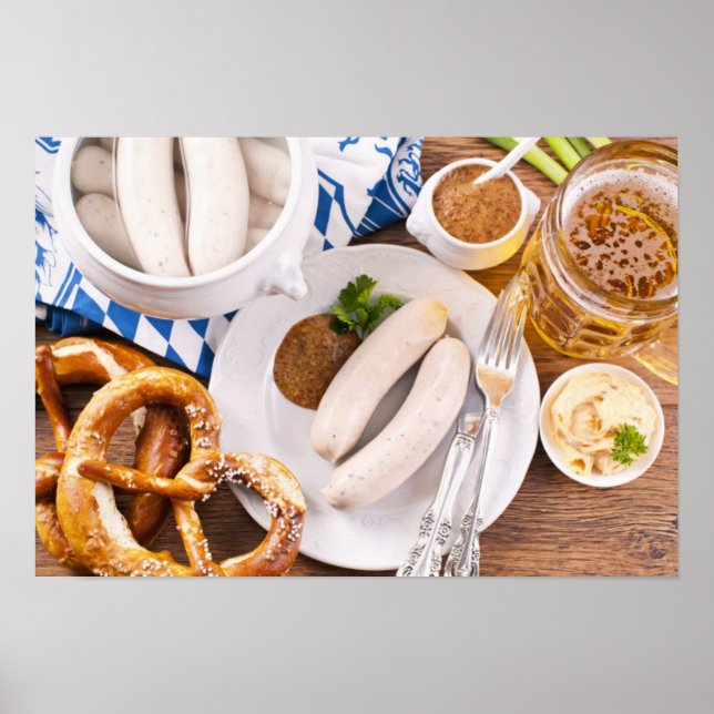 Poster Oktoberfest breakfast (Devant)