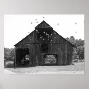 Poster Old barn