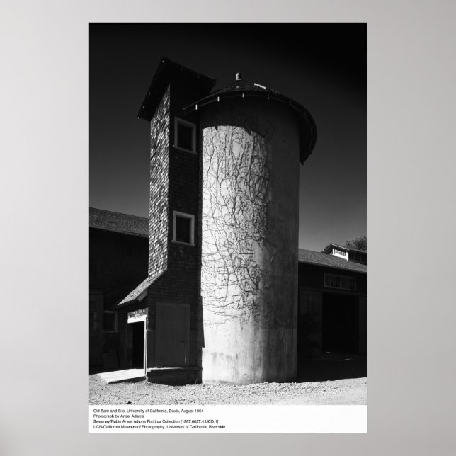 Poster Old Barn and Silo, UCD, 1964 (Devant)