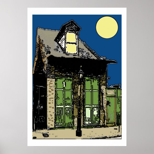 Poster Old New Orleans Shotgun House (Devant)