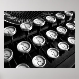 Poster Old Typewriter